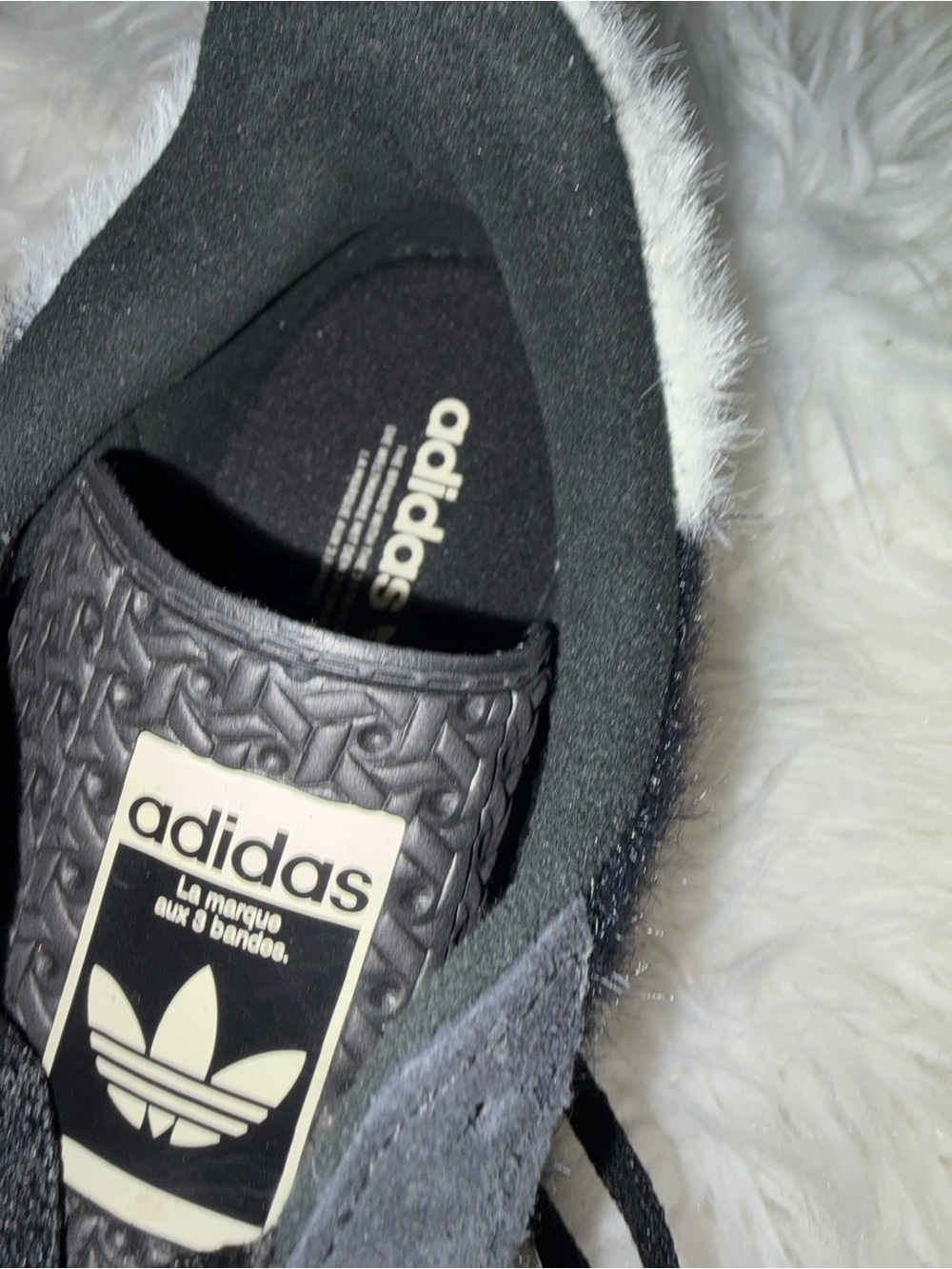 Classic Black & White Women's Sneakers by adidas - Picture 6 of 7